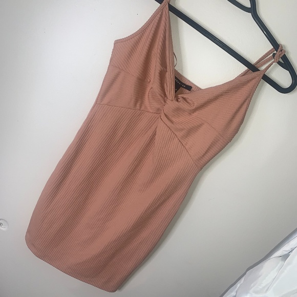 Mini (Nude/salmon) Dress - Picture 2 of 5